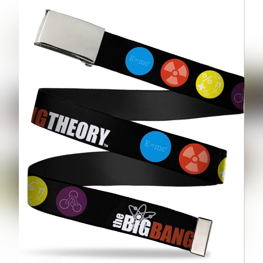 Buckle-Down unisex-adults Web Belt the Big Bang Theory 1.25"